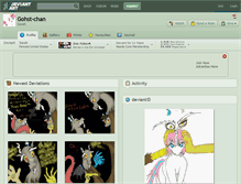 Tablet Screenshot of gohst-chan.deviantart.com