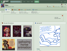 Tablet Screenshot of fahu.deviantart.com