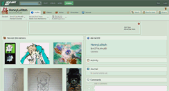 Desktop Screenshot of honeyluliitoh.deviantart.com