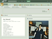 Tablet Screenshot of damain.deviantart.com