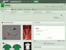 Tablet Screenshot of calibaen.deviantart.com