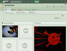 Tablet Screenshot of gir-the-ghost.deviantart.com