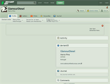 Tablet Screenshot of glamourdiesel.deviantart.com