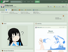 Tablet Screenshot of cristy-love.deviantart.com