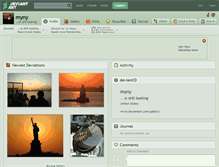 Tablet Screenshot of myny.deviantart.com