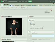 Tablet Screenshot of jane-art.deviantart.com