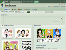 Tablet Screenshot of greendaycomix.deviantart.com