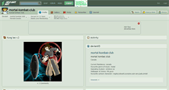 Desktop Screenshot of mortal-kombat-club.deviantart.com