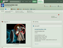 Tablet Screenshot of mortal-kombat-club.deviantart.com