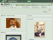 Tablet Screenshot of cryrolfe.deviantart.com