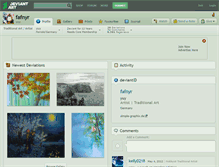 Tablet Screenshot of fafnyr.deviantart.com