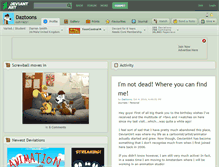 Tablet Screenshot of daztoons.deviantart.com