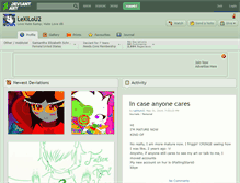 Tablet Screenshot of lexilou2.deviantart.com