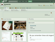Tablet Screenshot of koreanclub.deviantart.com