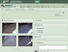 Tablet Screenshot of mundus17.deviantart.com