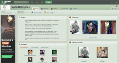 Desktop Screenshot of hauntedizuniverse.deviantart.com