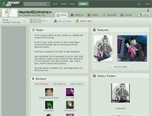 Tablet Screenshot of hauntedizuniverse.deviantart.com