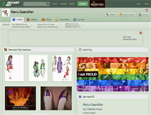 Tablet Screenshot of naru-gaarafan.deviantart.com