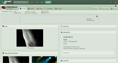 Desktop Screenshot of malymlecus.deviantart.com