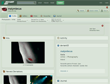 Tablet Screenshot of malymlecus.deviantart.com