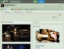 Tablet Screenshot of anabellawesker.deviantart.com