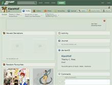 Tablet Screenshot of kiarawolf.deviantart.com