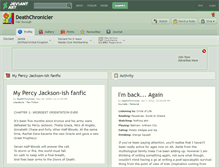 Tablet Screenshot of deathchronicler.deviantart.com