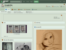 Tablet Screenshot of invadersim.deviantart.com