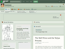 Tablet Screenshot of ironiclove.deviantart.com