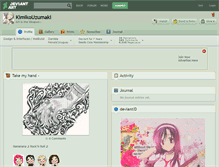 Tablet Screenshot of kimikouzumaki.deviantart.com