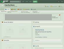 Tablet Screenshot of club-escritores.deviantart.com