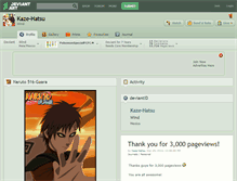 Tablet Screenshot of kaze-hatsu.deviantart.com