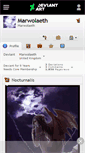 Mobile Screenshot of marwolaeth.deviantart.com