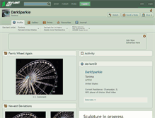 Tablet Screenshot of darksparkle.deviantart.com