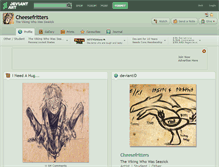 Tablet Screenshot of cheesefritters.deviantart.com