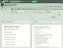 Tablet Screenshot of gemini-dream-girl.deviantart.com