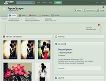 Tablet Screenshot of peppersprayer.deviantart.com