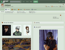 Tablet Screenshot of elleblack.deviantart.com