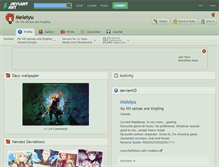 Tablet Screenshot of meleiyu.deviantart.com