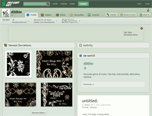 Tablet Screenshot of d00bie.deviantart.com