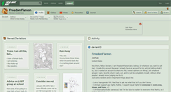 Desktop Screenshot of freedomflareon.deviantart.com