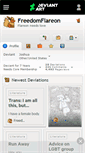 Mobile Screenshot of freedomflareon.deviantart.com