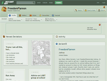 Tablet Screenshot of freedomflareon.deviantart.com