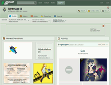 Tablet Screenshot of lightmage43.deviantart.com