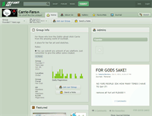 Tablet Screenshot of carrie-fans.deviantart.com