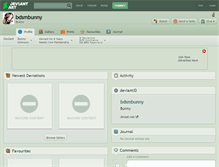 Tablet Screenshot of bdsmbunny.deviantart.com