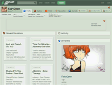 Tablet Screenshot of fairyqeen.deviantart.com