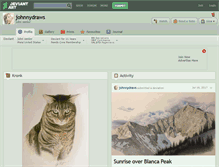 Tablet Screenshot of johnnydraws.deviantart.com