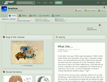 Tablet Screenshot of limetime.deviantart.com