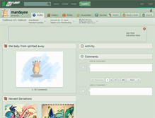 Tablet Screenshot of mandayee.deviantart.com
